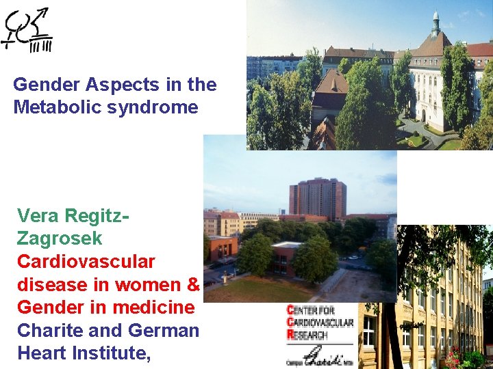 Gender Aspects in the Metabolic syndrome Vera Regitz. Zagrosek Cardiovascular disease in women &