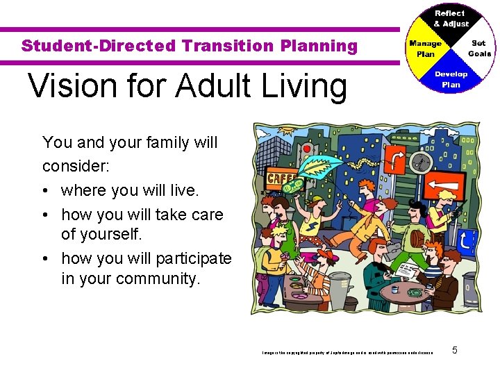 Student-Directed Transition Planning Vision for Adult Living You and your family will consider: •