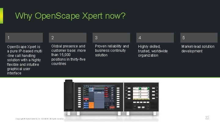 Why Open. Scape Xpert now? 1 2 3 4 Open. Scape Xpert is a