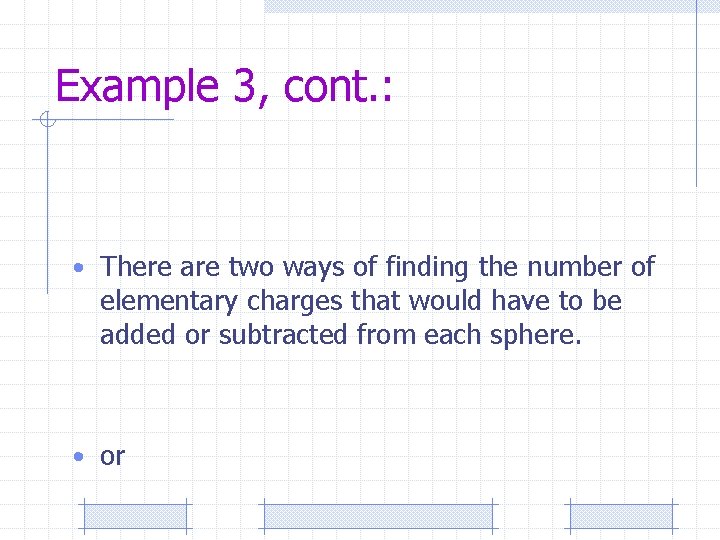 Example 3, cont. : • There are two ways of finding the number of