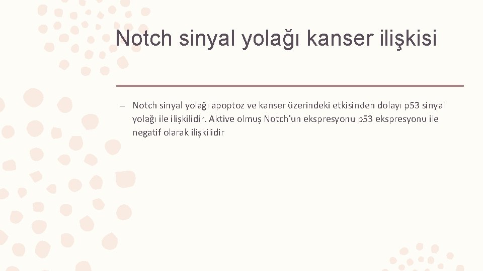 Notch sinyal yolağı kanser ilişkisi – Notch sinyal yolağı apoptoz ve kanser üzerindeki etkisinden