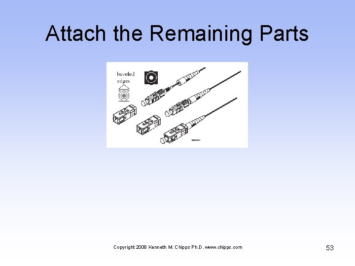 Attach the Remaining Parts Copyright 2008 Kenneth M. Chipps Ph. D. www. chipps. com