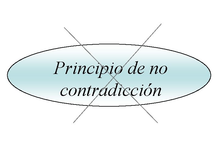 Principio de no contradicción Principio de no contradicción