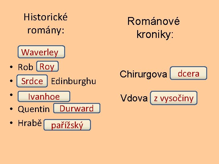 Historické romány: Waverley • Rob Roy • Srdce Edinburghu • Ivanhoe • Quentin Durward