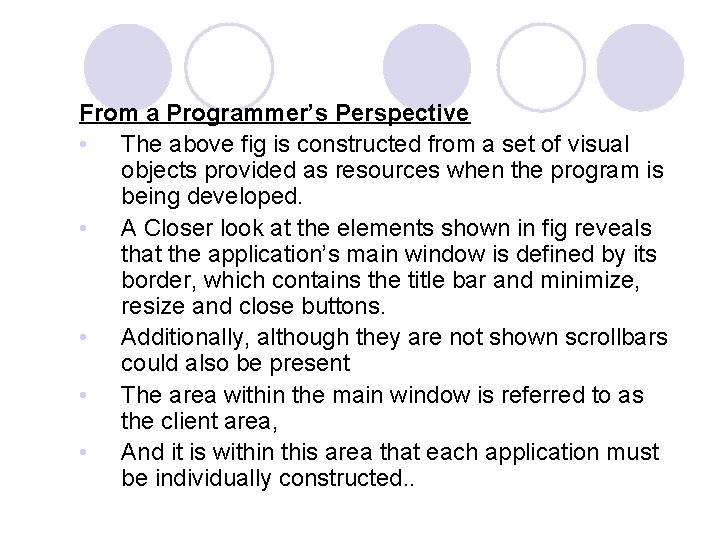 From a Programmer’s Perspective • The above fig is constructed from a set of From a Programmer’s Perspective • The above fig is constructed from a set of