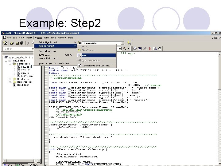 Example: Step 2 Example: Step 2