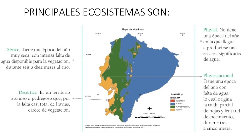 PRINCIPALES ECOSISTEMAS SON: 