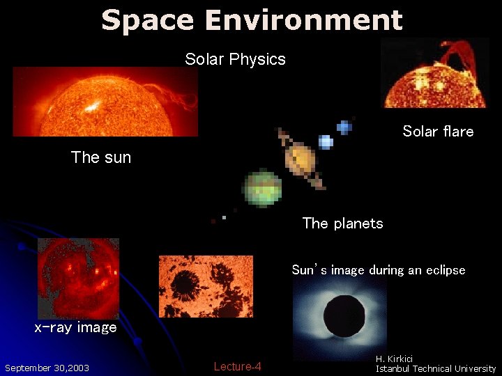 Space Environment Solar Physics Solar flare The sun The planets Sun’s image during an Space Environment Solar Physics Solar flare The sun The planets Sun’s image during an