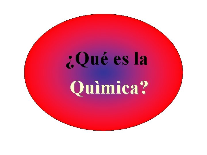 ¿Qué es la Quìmica? 