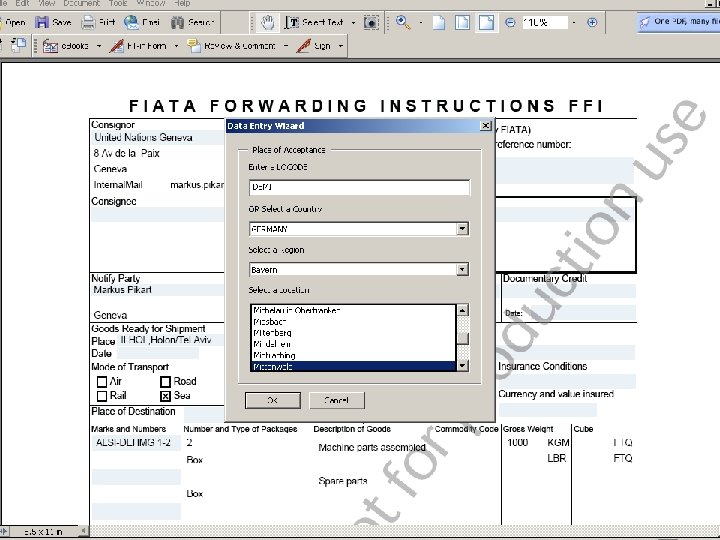 UNECE Example digital Paper Document UN/CEFACT UNECE Example digital Paper Document UN/CEFACT