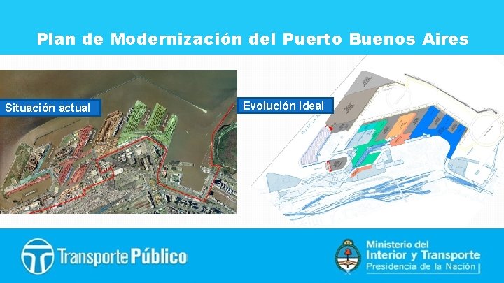 Plan de Modernización del Puerto Buenos Aires Situación actual Evolución Ideal 