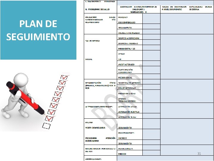 PLAN DE SEGUIMIENTO 31 