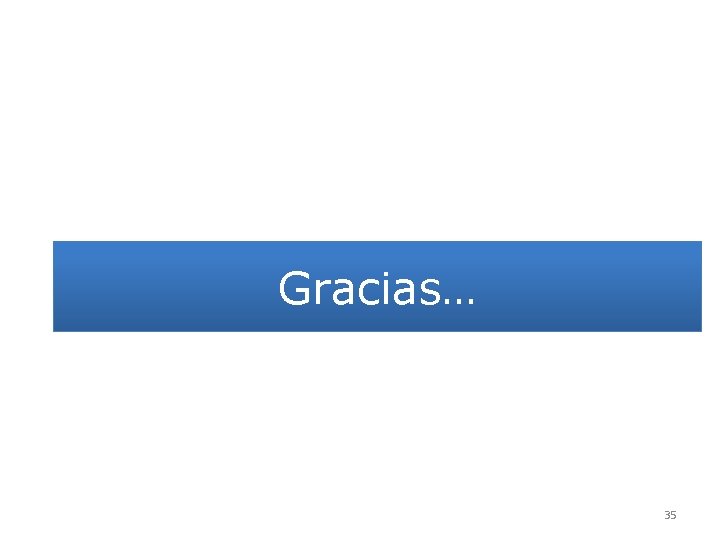 Gracias… 35 