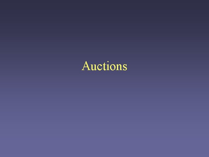 Auctions 