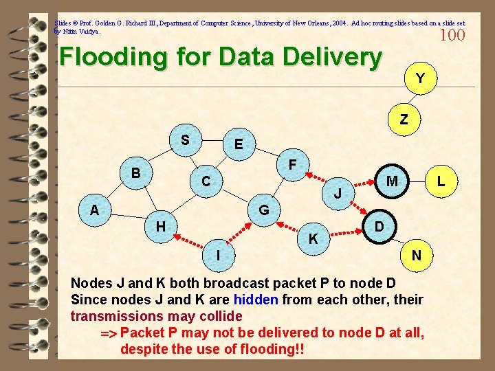 Slides © Prof. Golden G. Richard III, Department of Computer Science, University of New