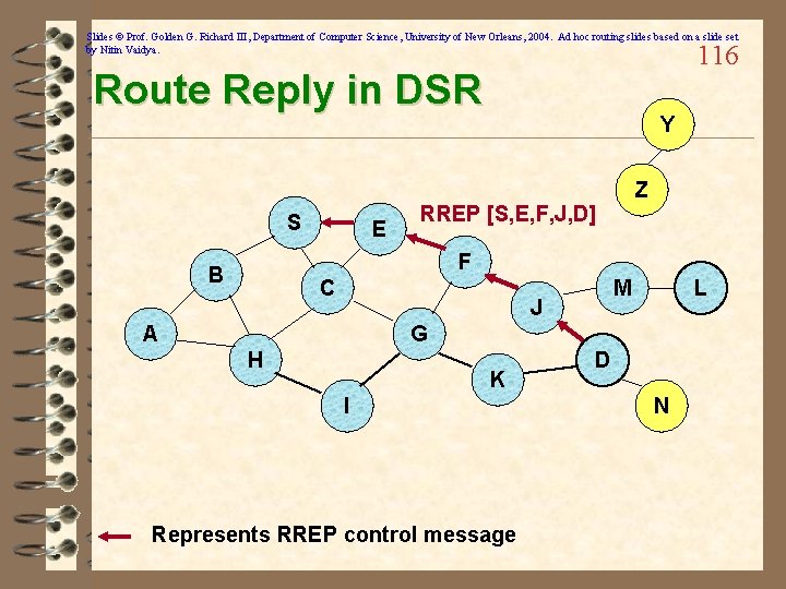 Slides © Prof. Golden G. Richard III, Department of Computer Science, University of New