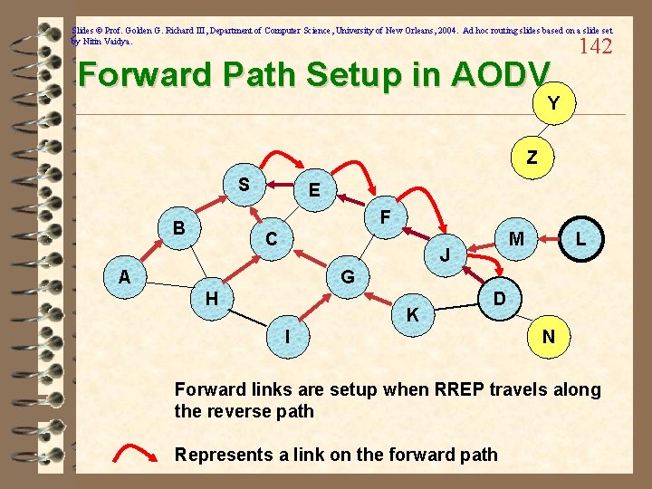 Slides © Prof. Golden G. Richard III, Department of Computer Science, University of New