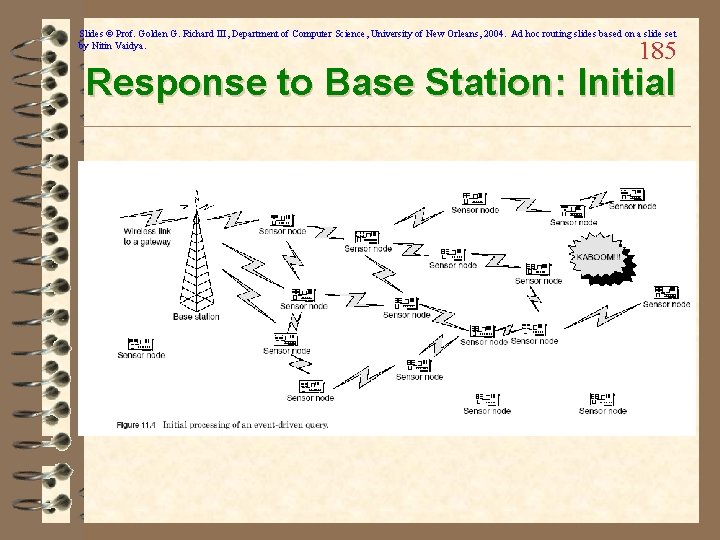 Slides © Prof. Golden G. Richard III, Department of Computer Science, University of New