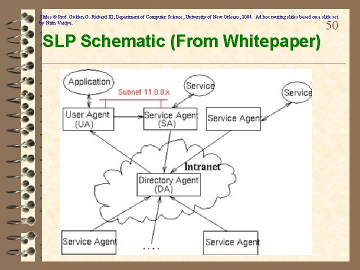 Slides © Prof. Golden G. Richard III, Department of Computer Science, University of New