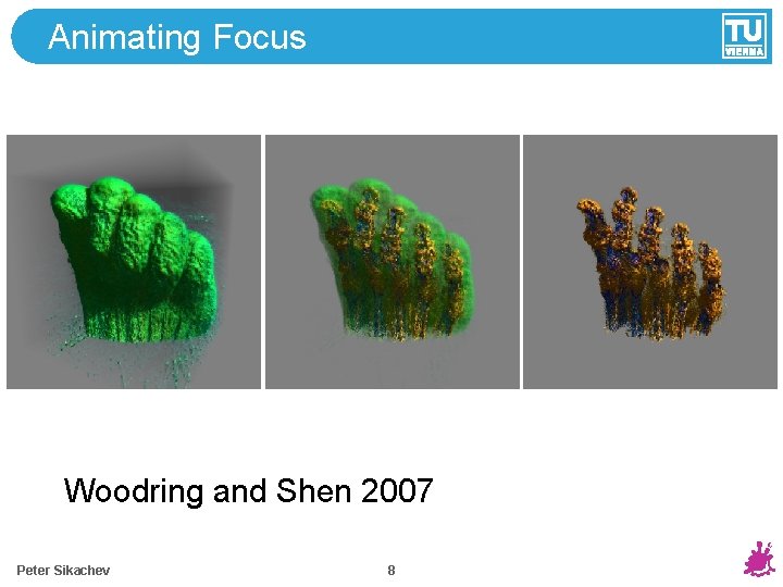 Animating Focus Woodring and Shen 2007 Peter Sikachev 8 