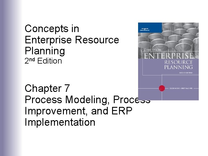 Concepts in Enterprise Resource Planning 2 nd Edition Chapter 7 Process Modeling, Process Improvement,