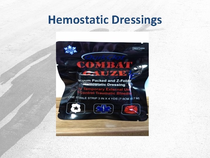 Hemostatic Dressings 