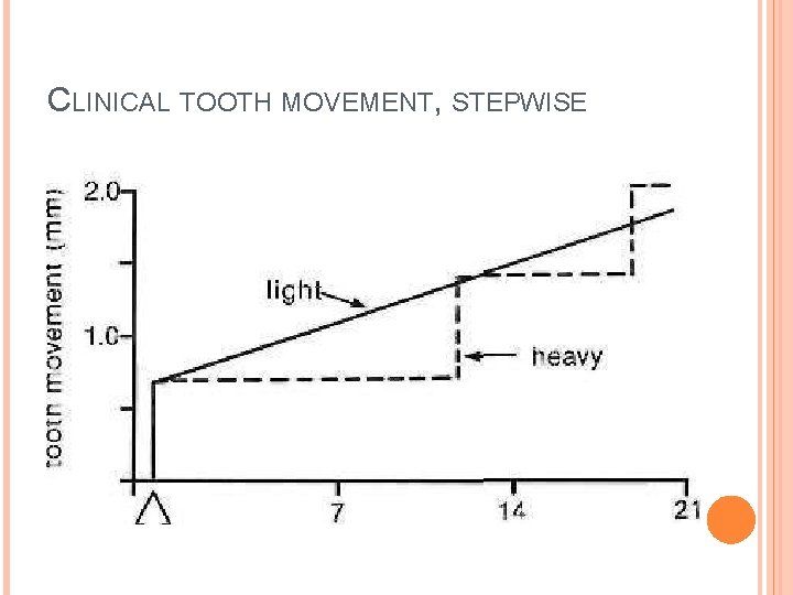CLINICAL TOOTH MOVEMENT, STEPWISE 