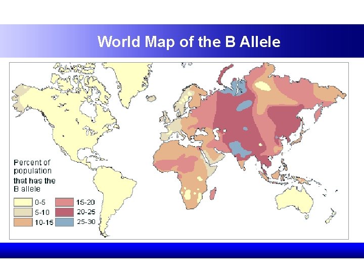 World Map of the B Allele 