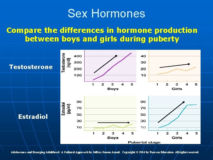 Sex Hormones Compare the differences in hormone production between boys and girls during puberty