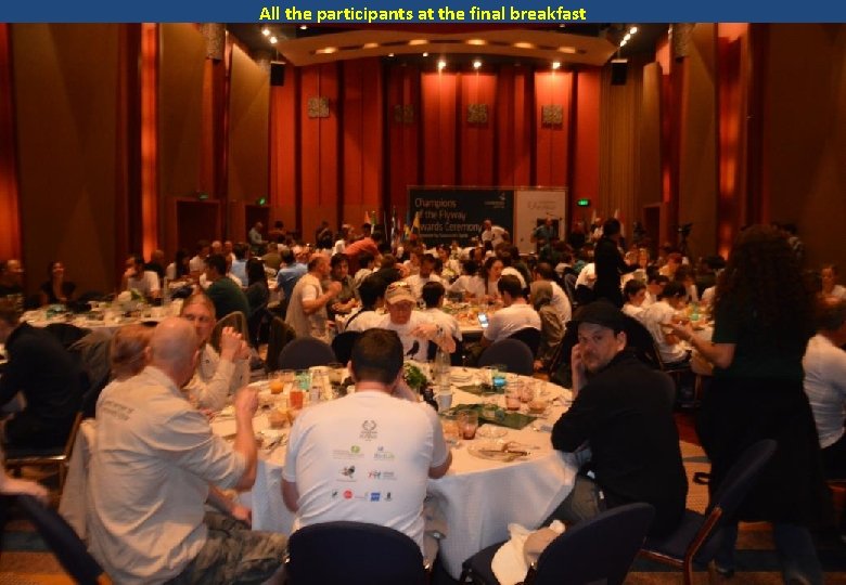 All the participants at the final breakfast 