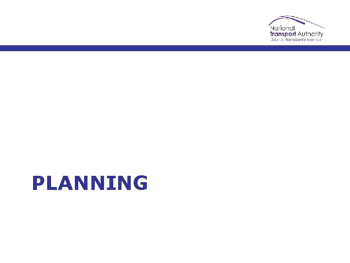 PLANNING 