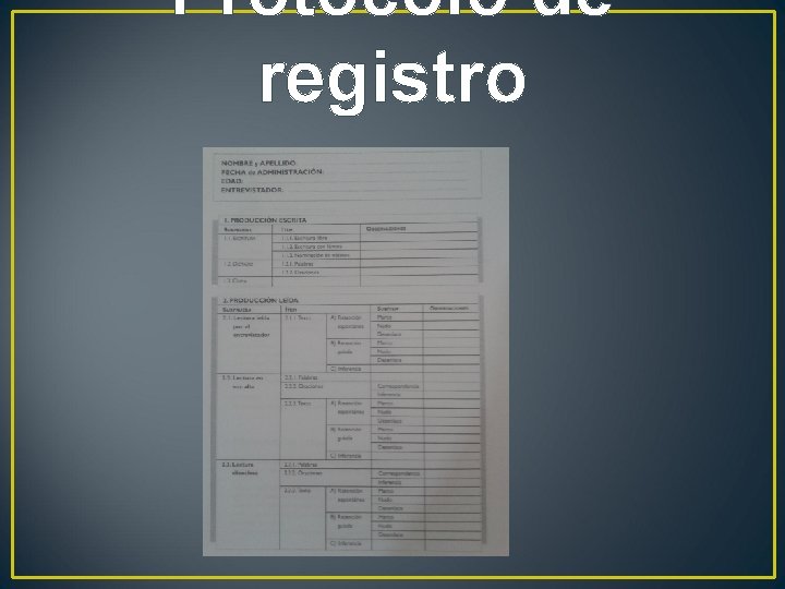 Protocolo de registro 