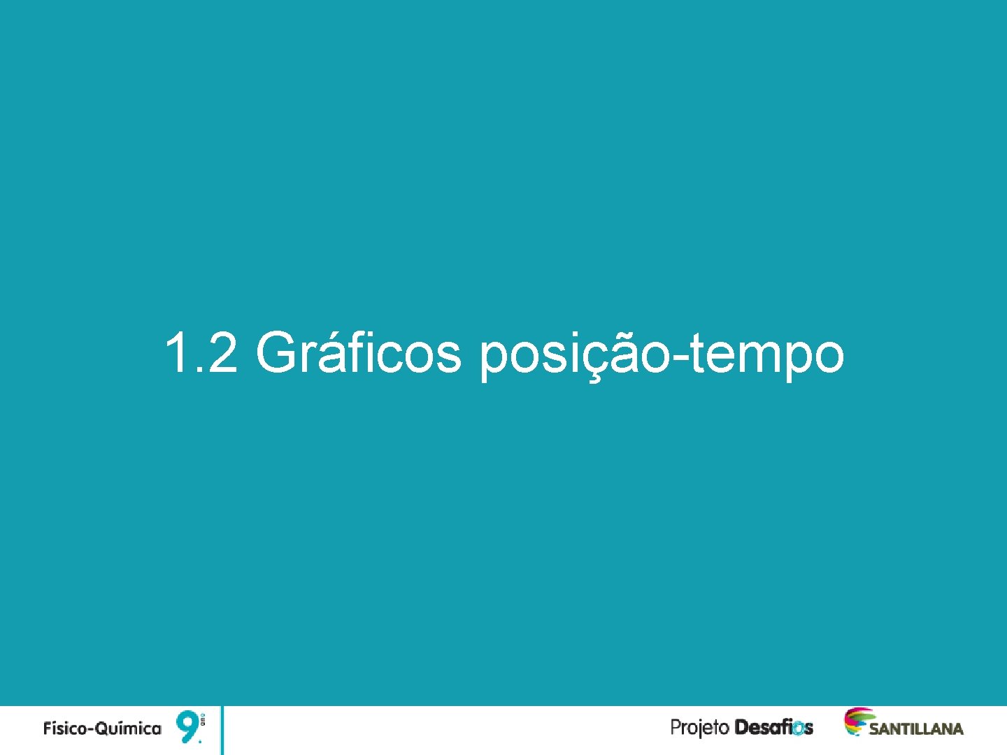 Unidade 1 Movimentos na Terra 1. 2 Gráficos posição-tempo 