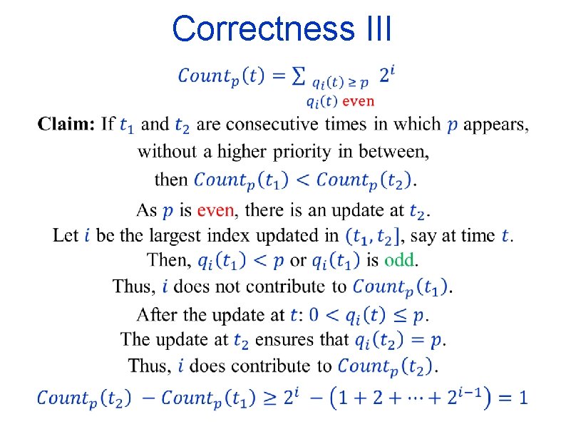 Correctness III 