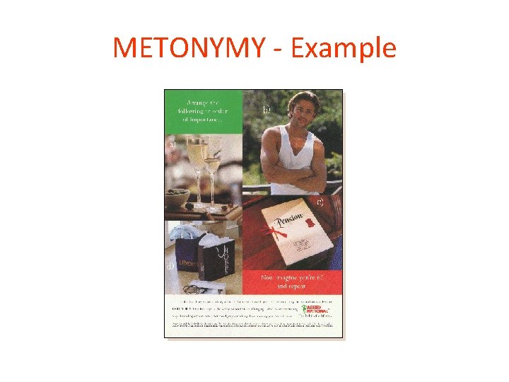 METONYMY - Example 