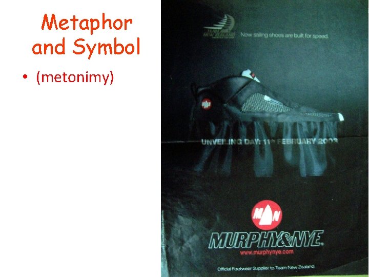 Metaphor and Symbol • (metonimy) 