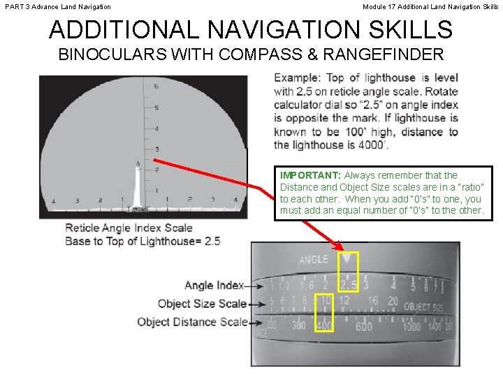 PART 3 Advance Land Navigation Module 17 Additional Land Navigation Skills ADDITIONAL NAVIGATION SKILLS