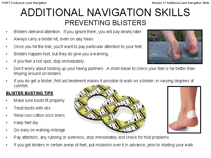 PART 3 Advance Land Navigation Module 17 Additional Land Navigation Skills ADDITIONAL NAVIGATION SKILLS