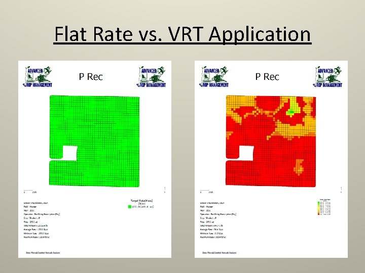 Flat Rate vs. VRT Application 