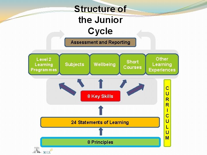 Structure of the Junior Cycle Assessment and Reporting Level 2 Learning Programmes Subjects Wellbeing