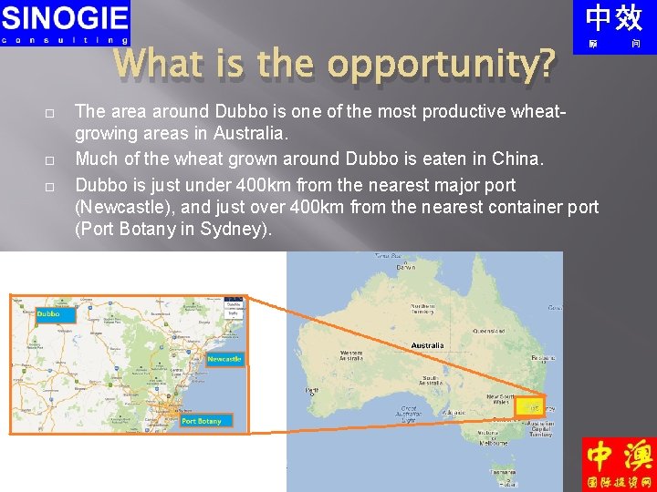 What is the opportunity? The area around Dubbo is one of the most productive