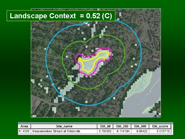 Landscape Context = 0. 52 (C) 