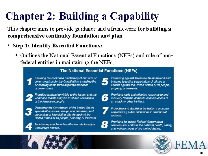Chapter 2: Building a Capability This chapter aims to provide guidance and a framework