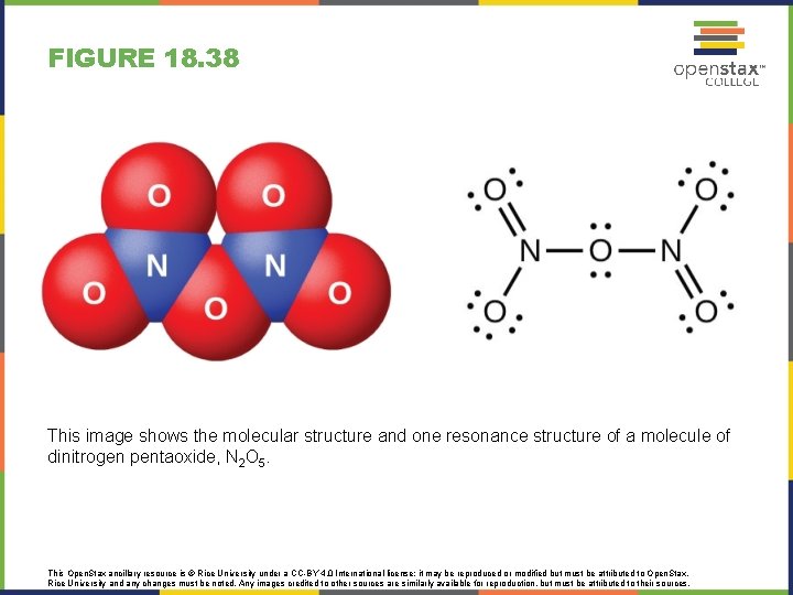 FIGURE 18. 38 This image shows the molecular structure and one resonance structure of