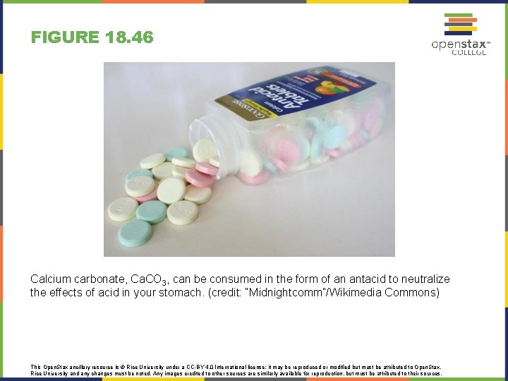 FIGURE 18. 46 Calcium carbonate, Ca. CO 3, can be consumed in the form