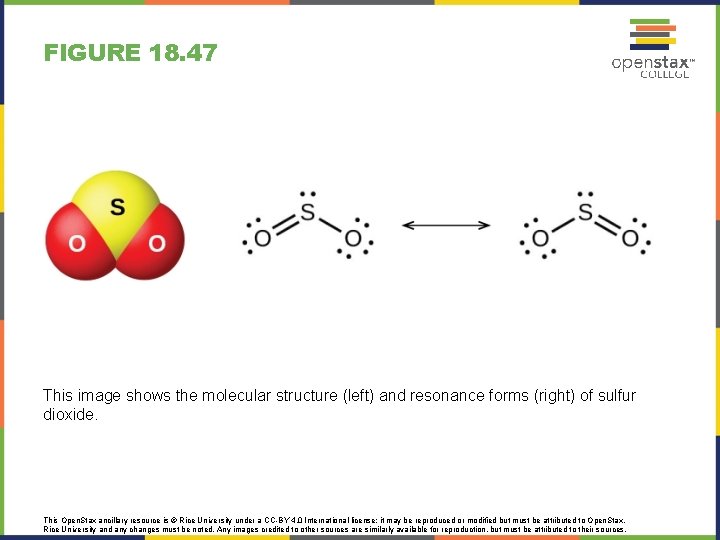 FIGURE 18. 47 This image shows the molecular structure (left) and resonance forms (right)