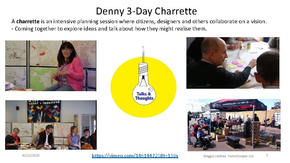 Denny 3 -Day Charrette A charrette is an intensive planning session where citizens, designers