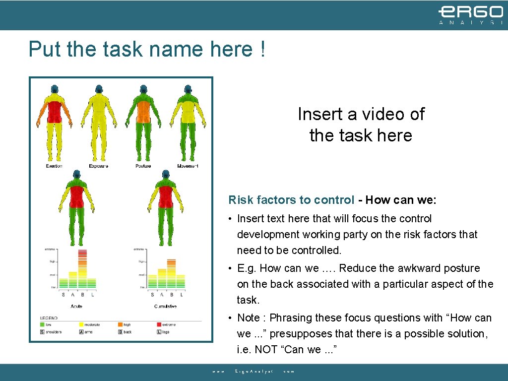 Put the task name here ! Insert a video of the task here Risk Put the task name here ! Insert a video of the task here Risk