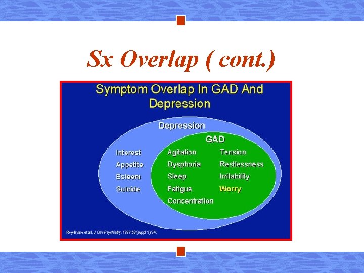Sx Overlap ( cont. ) 