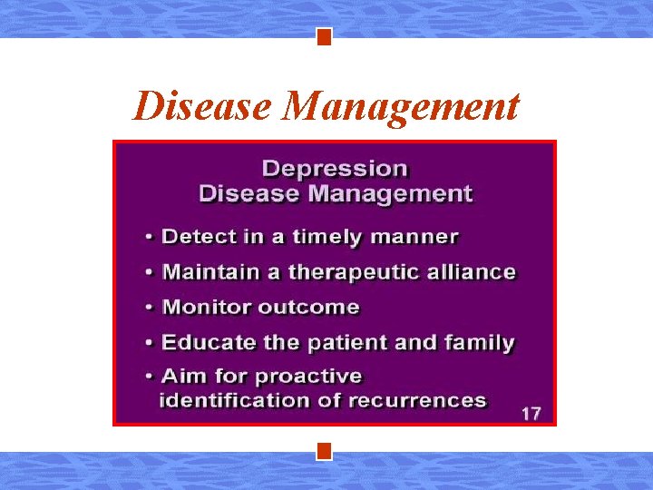 Disease Management 